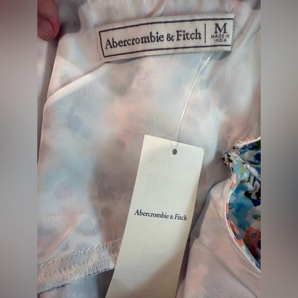 Abercrombie & Fitch Multicolor Floral Ruffle Sleeveless Sun‎ Dress NWT- Medium - Picture 8 of 12